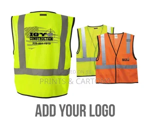 Printed Safety Jackets. " 