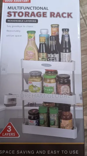 3 Layers Multi Functional Corner Kitchen Storage Rack