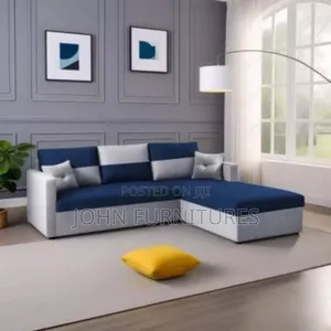 Portable L- Shaped Fabric Sofa