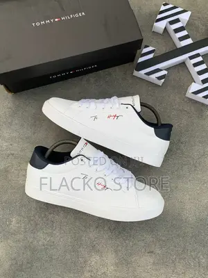 Original Tommy Hilfiger Signature Tennis White Sneakers