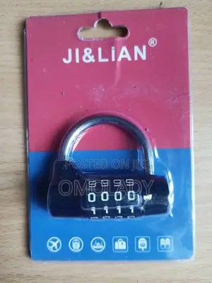 Ji Lian Padlock 4 Digit Combination Black