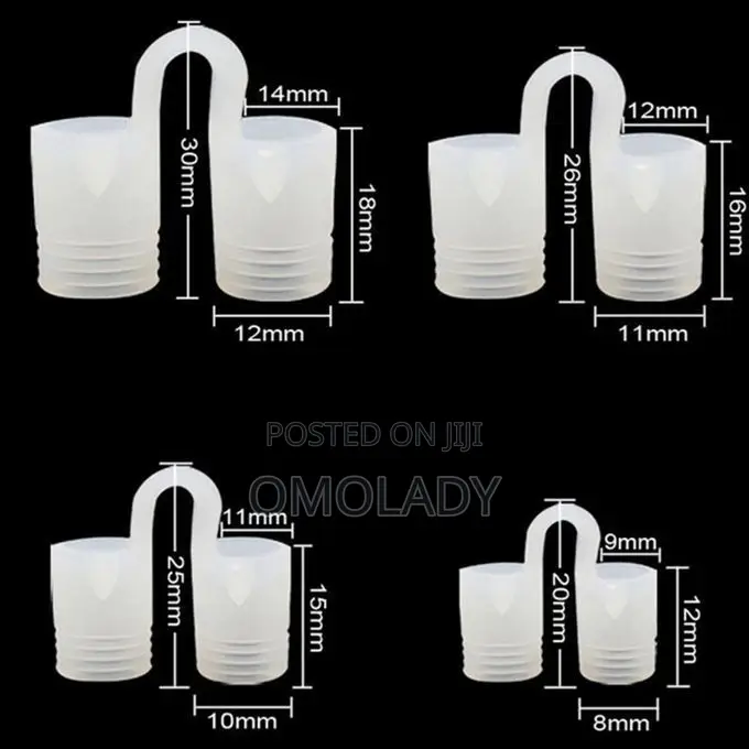 2pc Anti Snoring Device With Container