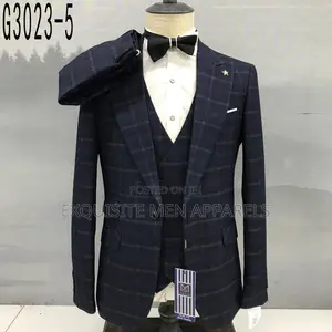 Corporate Official Turkish 3pcs Maligan Checkers Men’S Suit