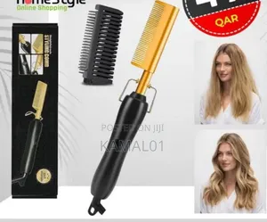 Hot Comb Electric Hair Straightener Brush