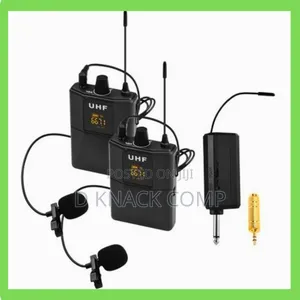 Body-Pack Transmitter and Receiver UHF Wireless Microphone