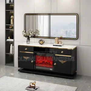 Gucci Design Fireplace TV Shelf Console