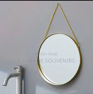 Metal Golden Frame Make Up Mirror