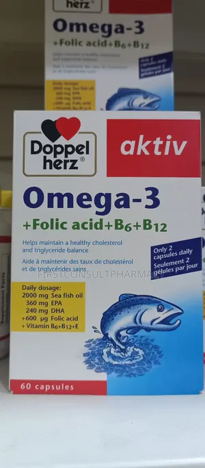 Aktiv Omega-3 + Folic Acid +B6 + B12 X 60