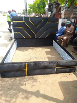 6 by 6 Bedframe (Gray Color)