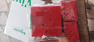 Original 13 Amps Red Colour Schneider Single Ups Socket