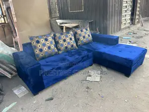 A Standard Blue Sofa