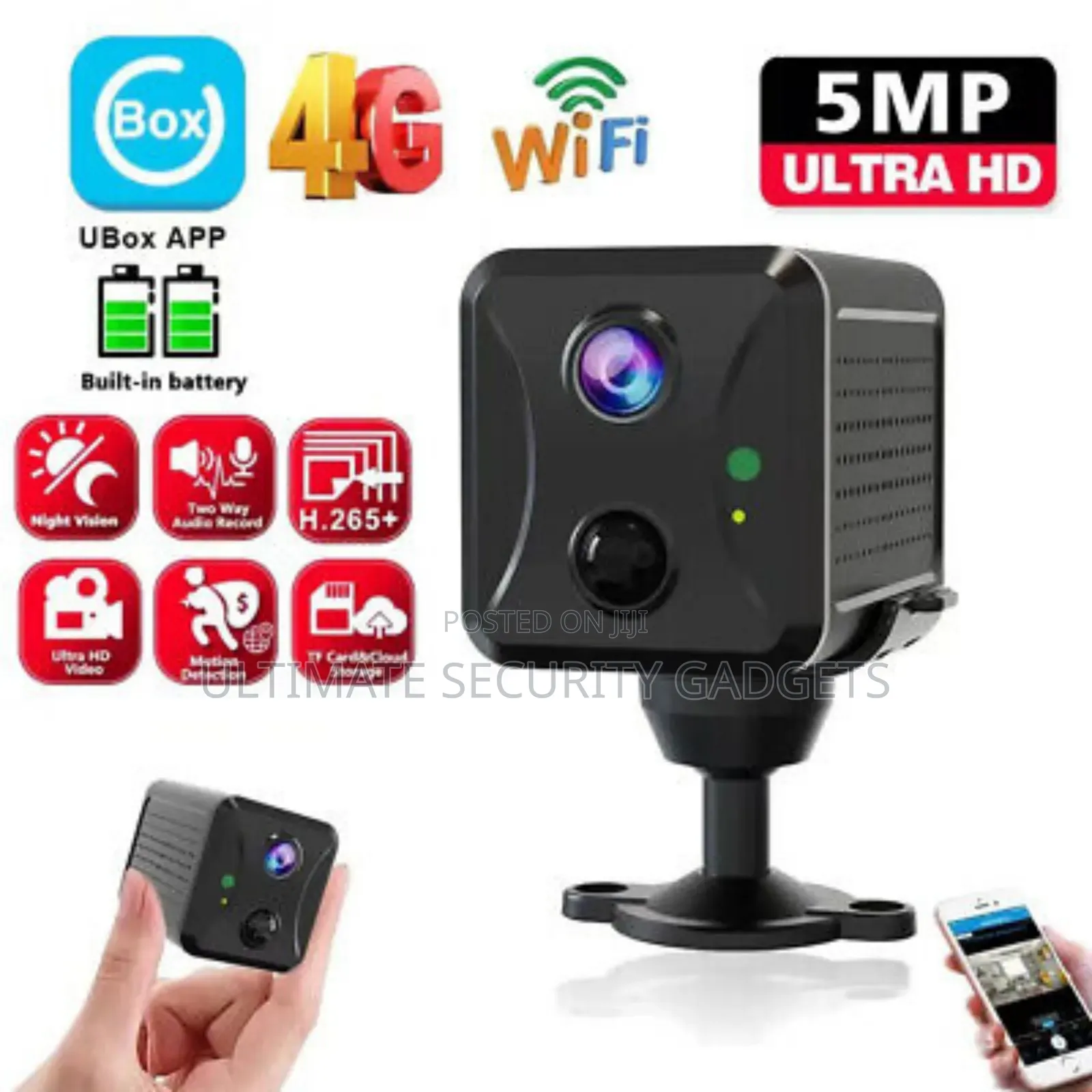 4g Sim Rechargeable Mini Hd Ip Camera