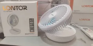 Lontor 6 in Mini/Foldable Brighter Light Rechargeable Fan
