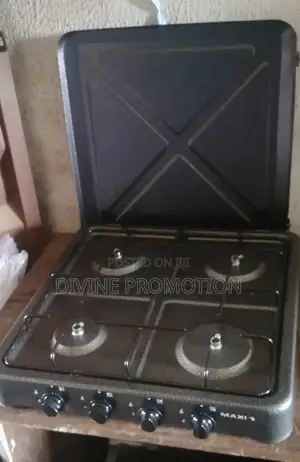 50*50cm Maxi 4 Burner Table Top Gas Cooker With Blue Frames