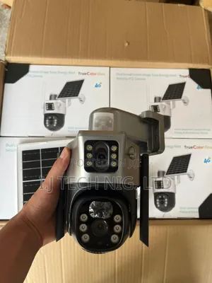 New V380 Double Lens PTZ Solar Camera