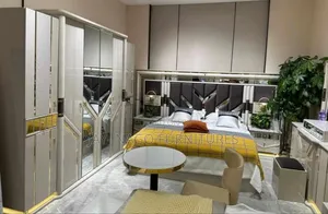 Executive Bed Frame With Wardrobe