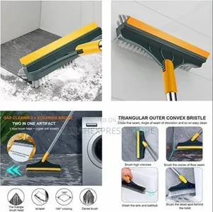 3in1 Bathroom Cleaning Brush Scrubber With Wiper