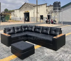 Scapez Leather Corner Sofa