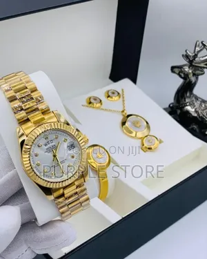 Rolex Female Watch and Jewellery Set