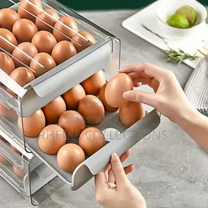 32 Grids Modernized Transparent Egg Rack/Organizer
