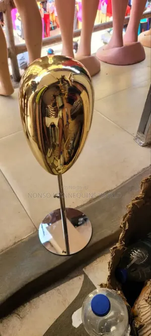 Golden Mannequin Unisex Heads For Hats/Caps