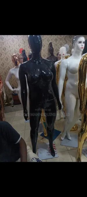 Plus Size Female Black, White, Gold Colour Female Mannequin
