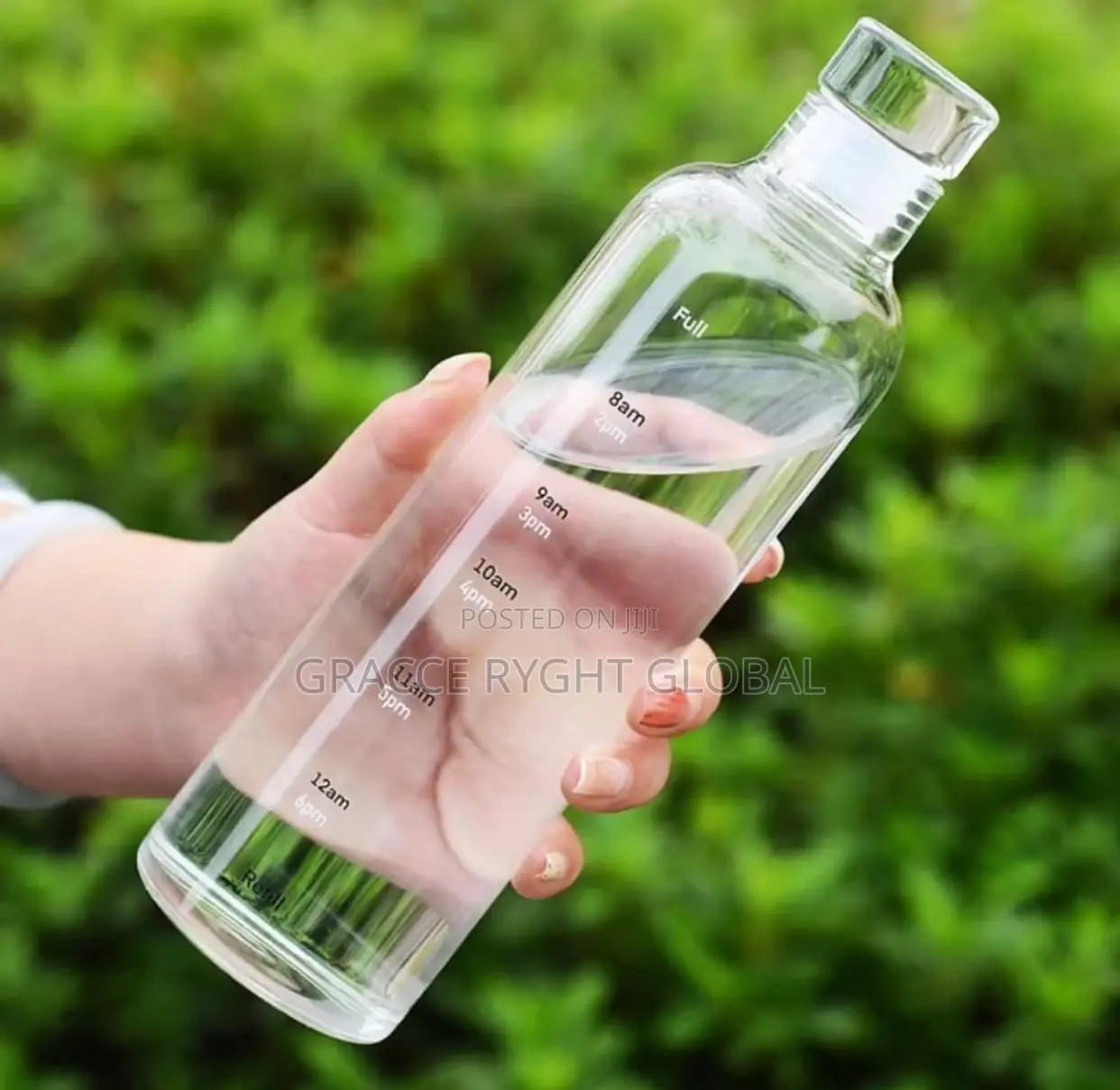 750ml Acrylic Timer Water Bottle