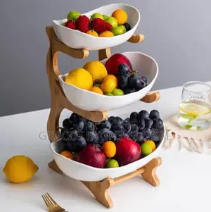 3 Tiers Ceramic Fruit Stand