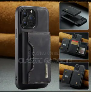 Magnetic Detachable Wallet Leather Case for iPhone 16pro Max
