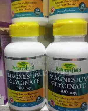 Nature's Field Magnesium Glycinate * 400mg by 90 Tablets