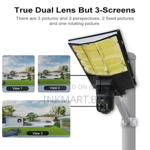 Solar Streetlight 8mp V380pro Ai PTZ Dual Lens Camera