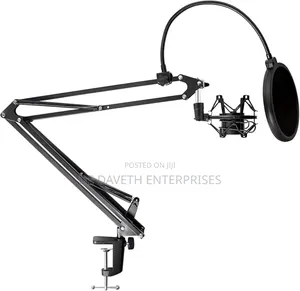 Microphone Stand With Pop Filter Shock Mount