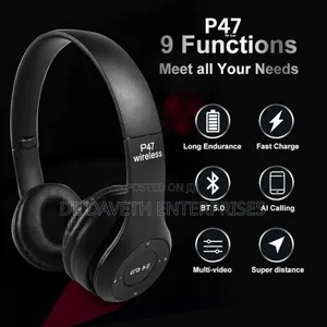 P47 Wireless Bluetooth Headset With TF Card Slot