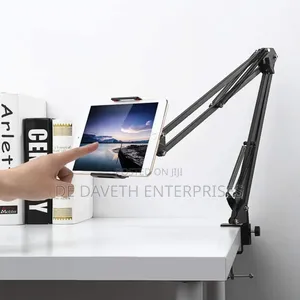 Table Clamp Tablet Holder With Extension Boom Spring