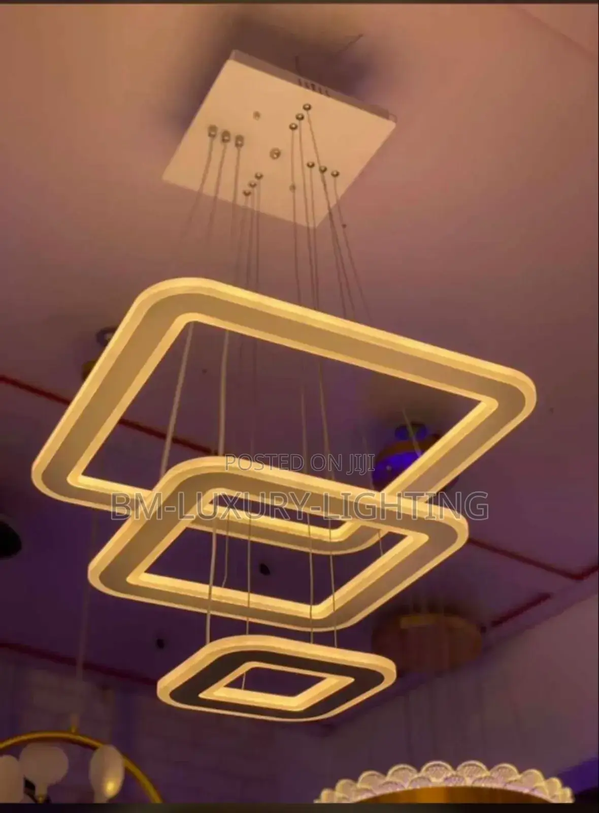 3 Ring Nordic Square Chandelier