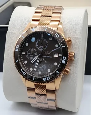 Emporio Armani Rose Gold Chain Watch
