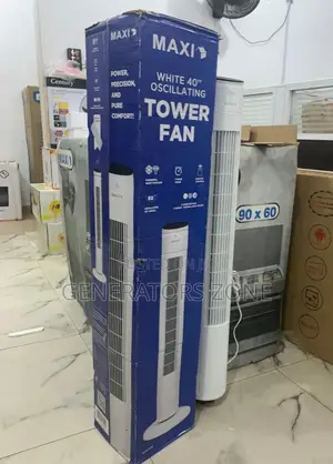 Maxi 40" Tower Fan With Remote (White)