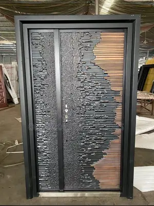 7ft by 4ft Copper Door(Gold and Blue Design)