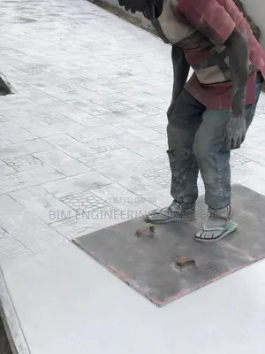 Waterproof  White Cement Xylene Concrete Floor Stamping
