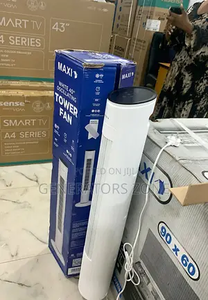 White Oscillating 40inch Maxi Tower Fan