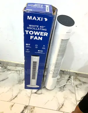 Portable Maxi 40 Inch White Tower Fan