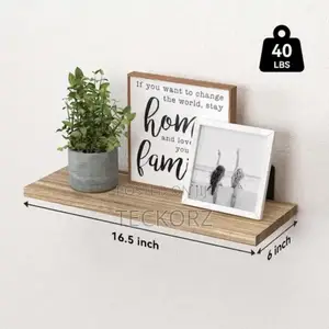 Metal Wall Mounted Bracket Wooden Shelve