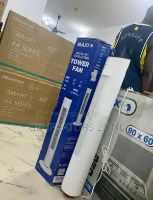 A Remote Trending Maxi 40-inch White Tower Fan