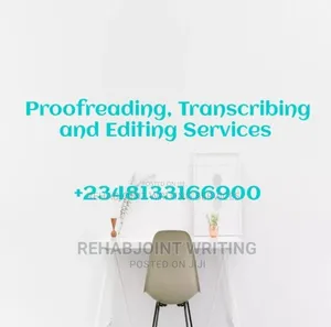 Proofreading, Transcribing and Editing