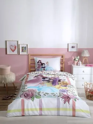 Princess Flowers Single Disney Bed Sheet Kids Bedding Set