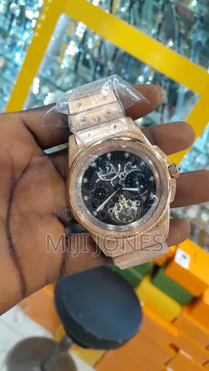 Inscription Rose Gold Chain Watch