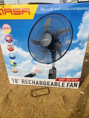 Original Qasa Rechargeable Fan 18” Available