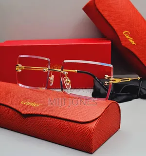 Box Shape Rimless See Through Eyewear