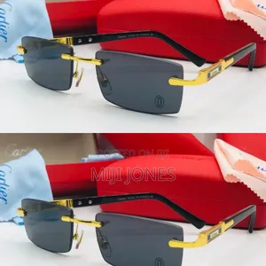 Box Shape Rimless Sunglasses