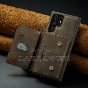 Leather Case With Magnetic Wallet for Galaxy S25 Ultra